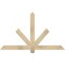 Ekena Millwork Kennewick Rough Sawn Timber Gable Bracket, Douglas Fir, 60"W x 35"H x 2"D x 4"F, 14/12 Pitch GBW060X35X0204KEN00RDF - alternate 1
